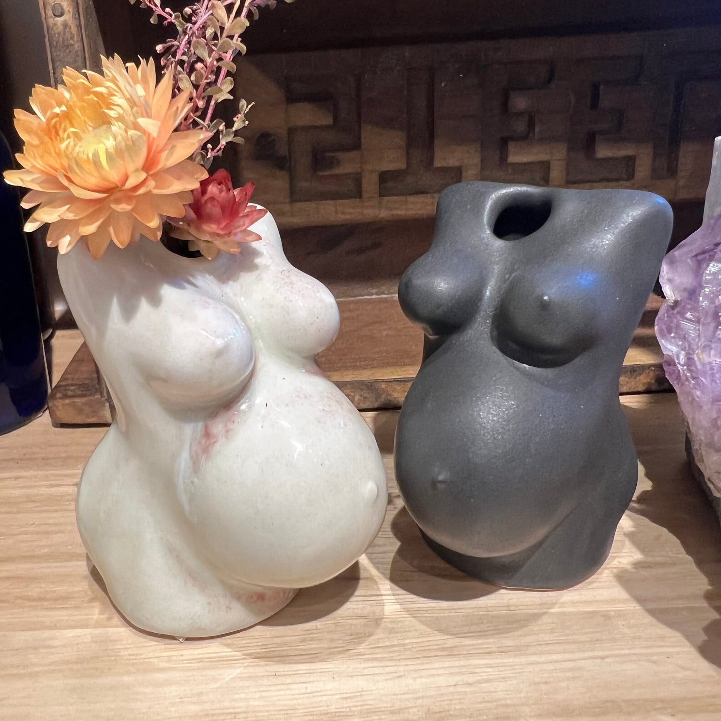 For My Sister Belly Vase