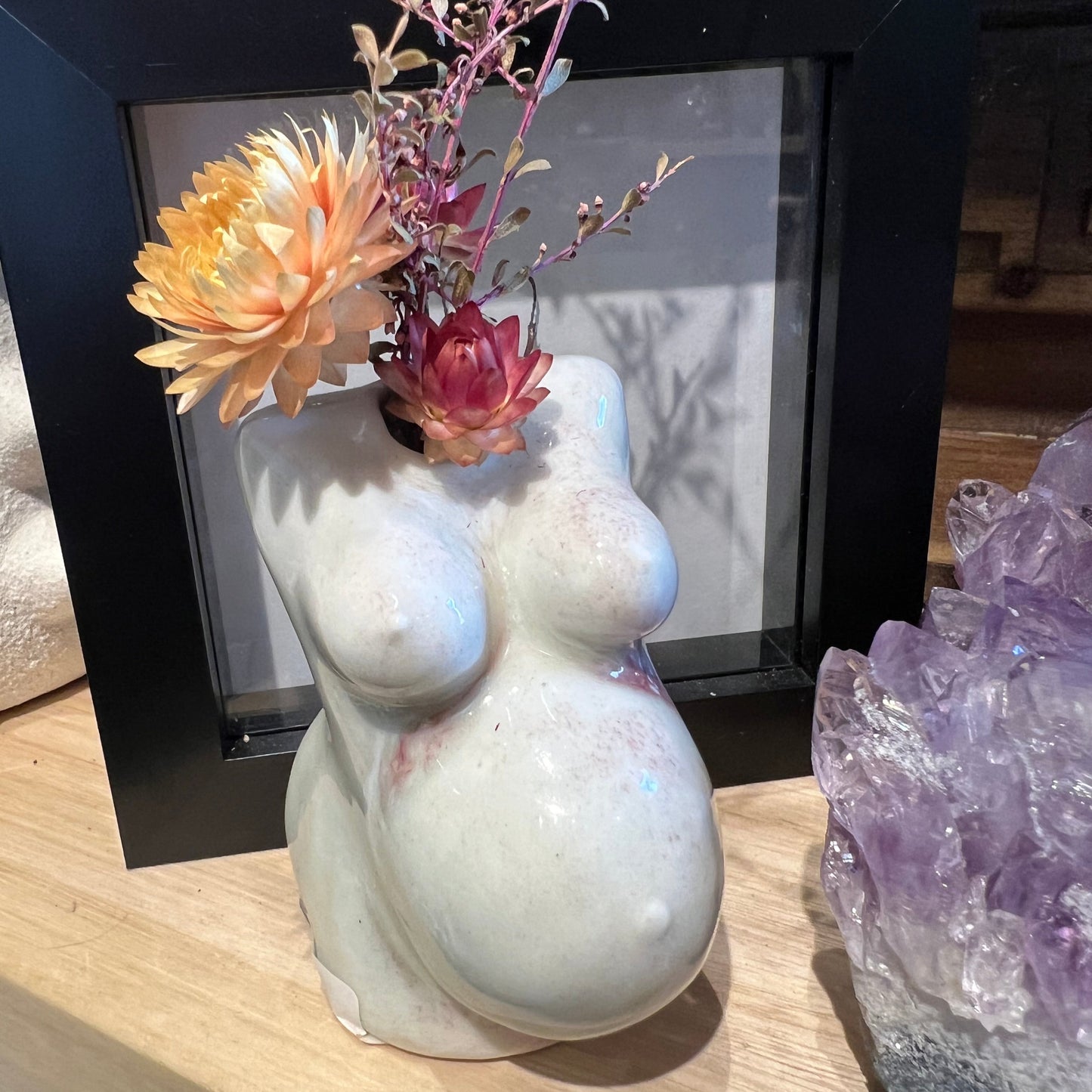 For My Sister Belly Vase