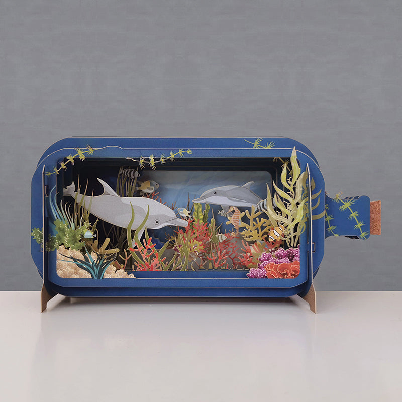 Pop Out Message in a Bottle Card
