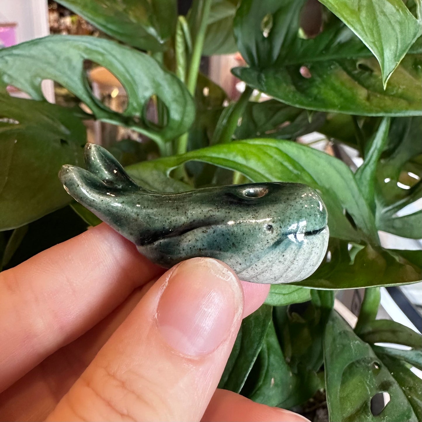 Mini Ceramic Whale by Ruth Elliot