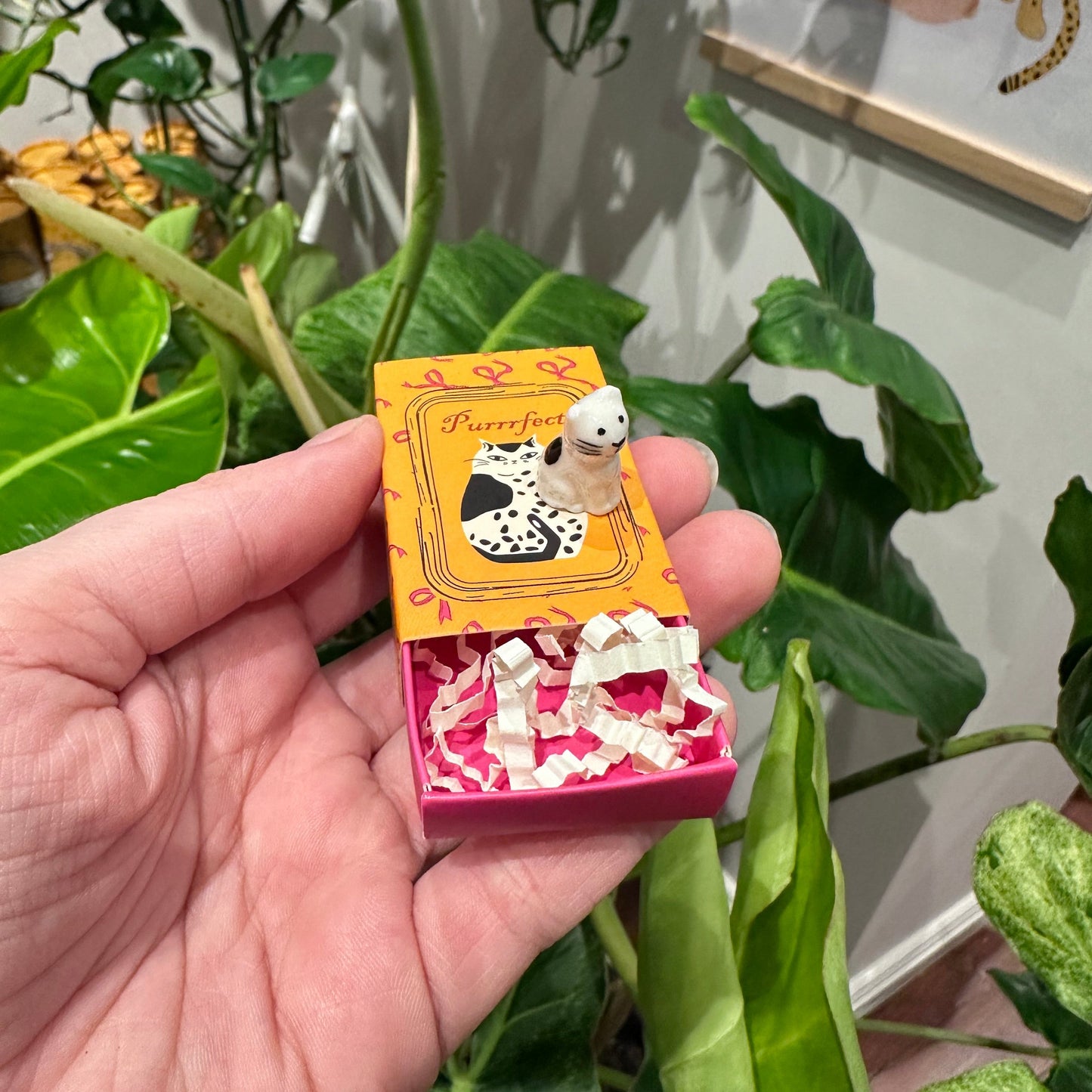 Mini Matchbox Ceramic Figure