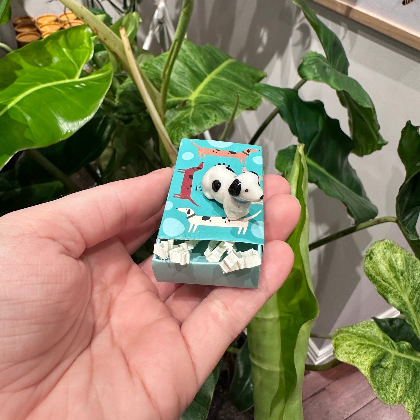Mini Matchbox Ceramic Figure