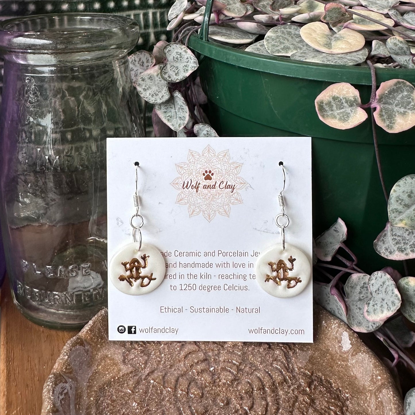 Wolf & Clay Large Stud Earrings