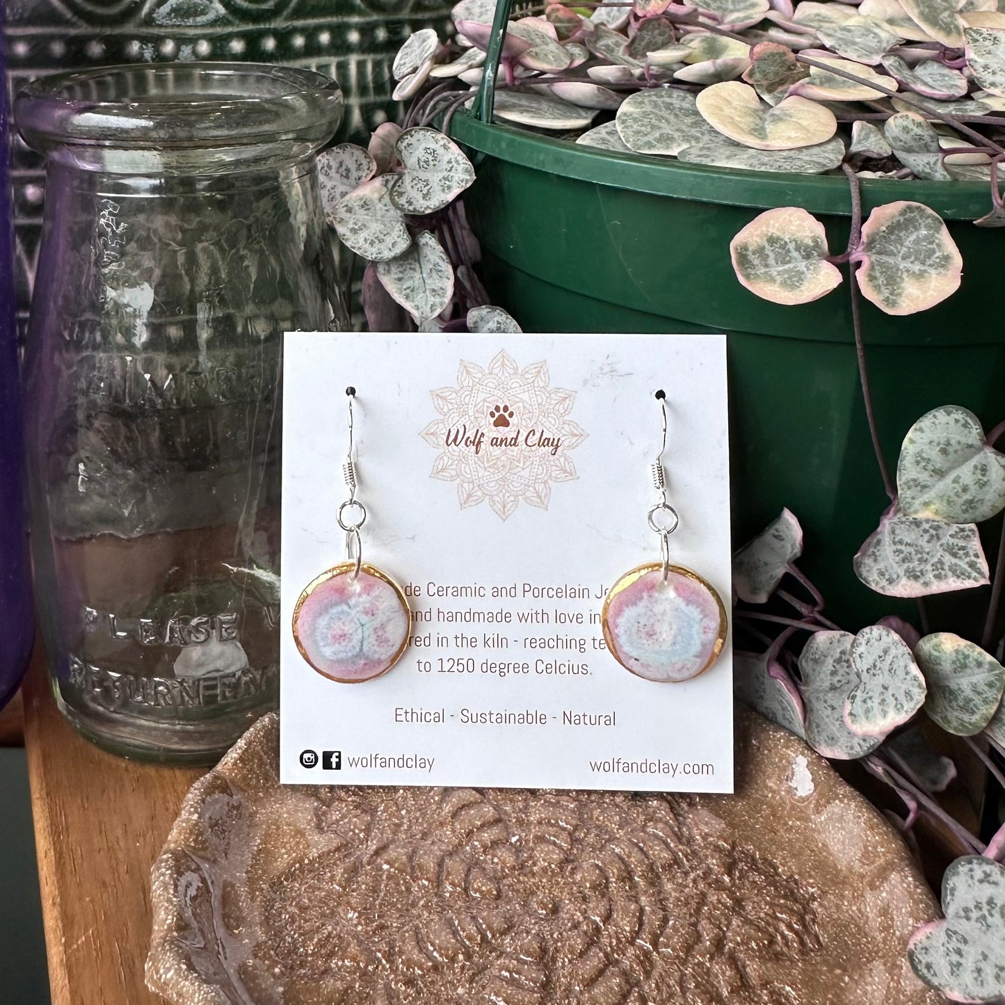 Wolf & Clay Large Stud Earrings