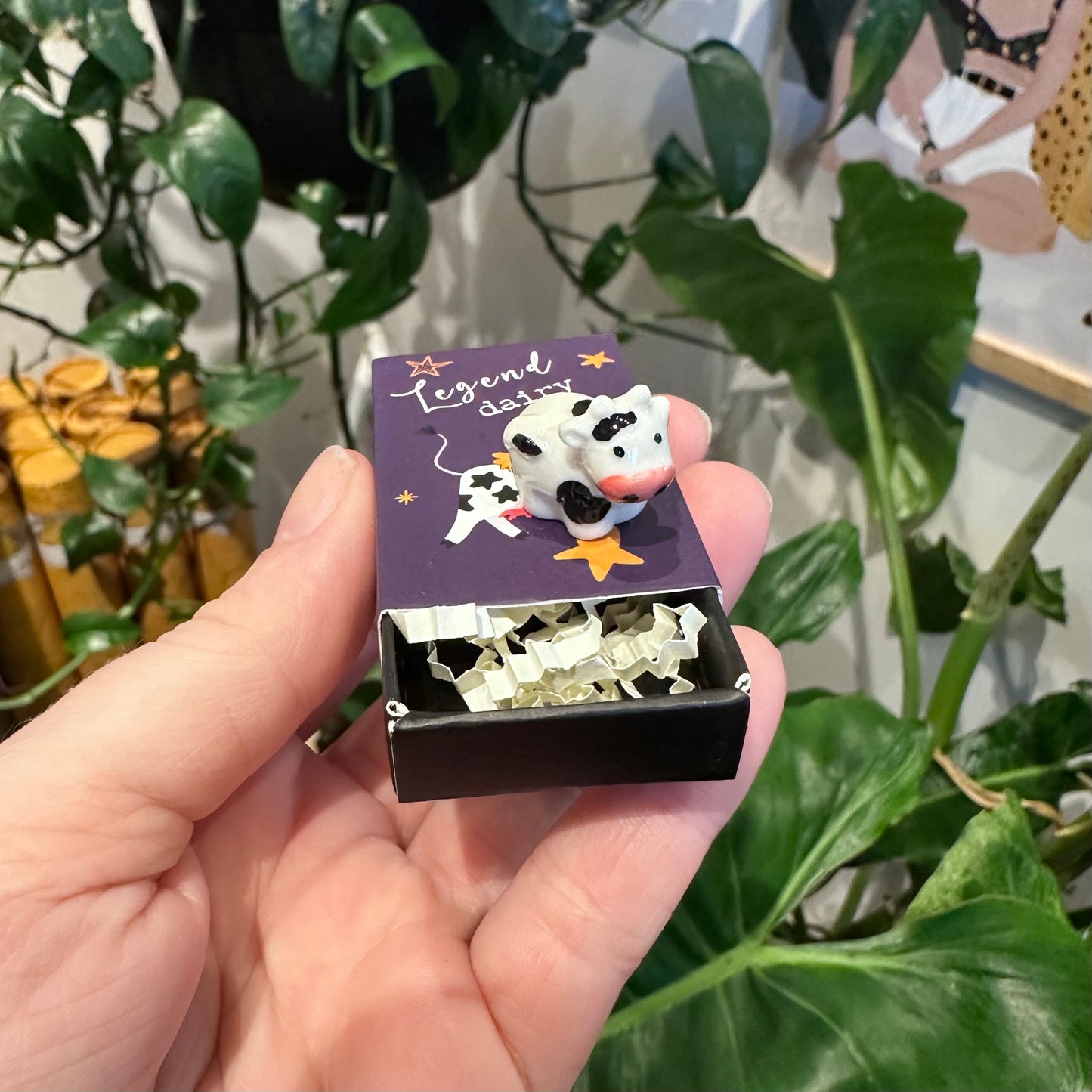 Mini Matchbox Ceramic Figure
