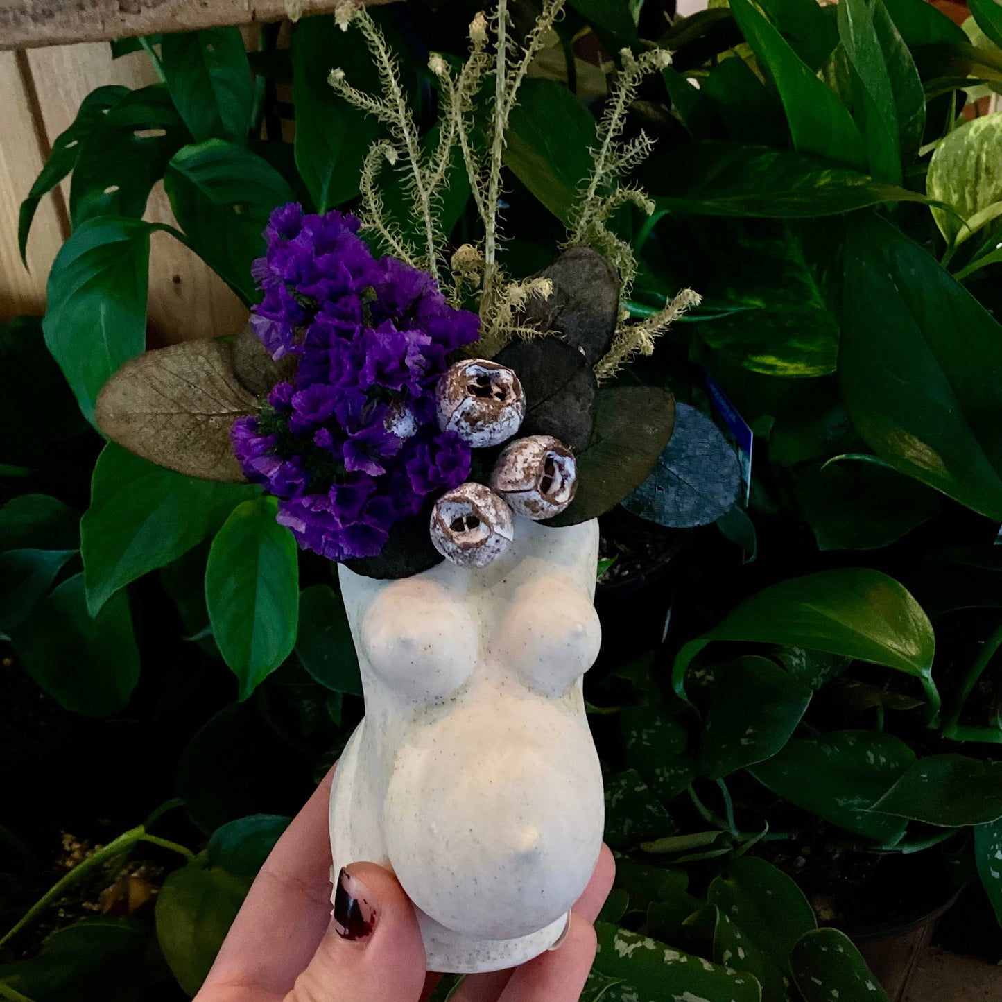 For My Sister Belly Vase