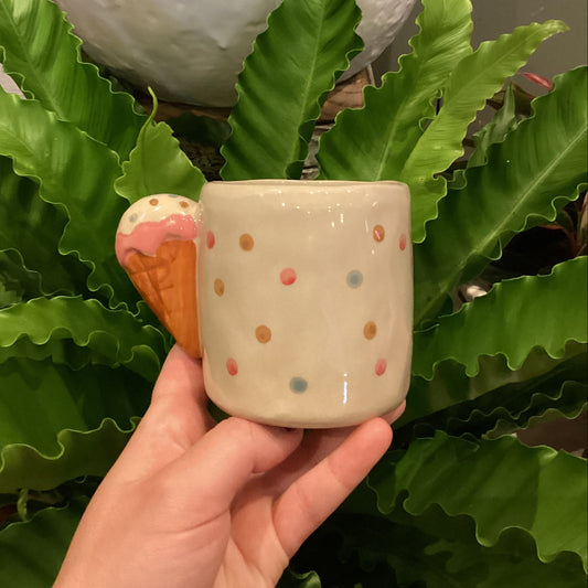 Stoneware Ice Cream Cup