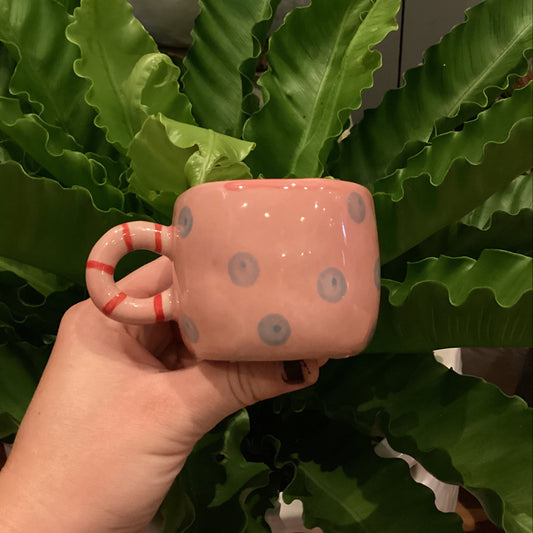 Stoneware Dot Cup