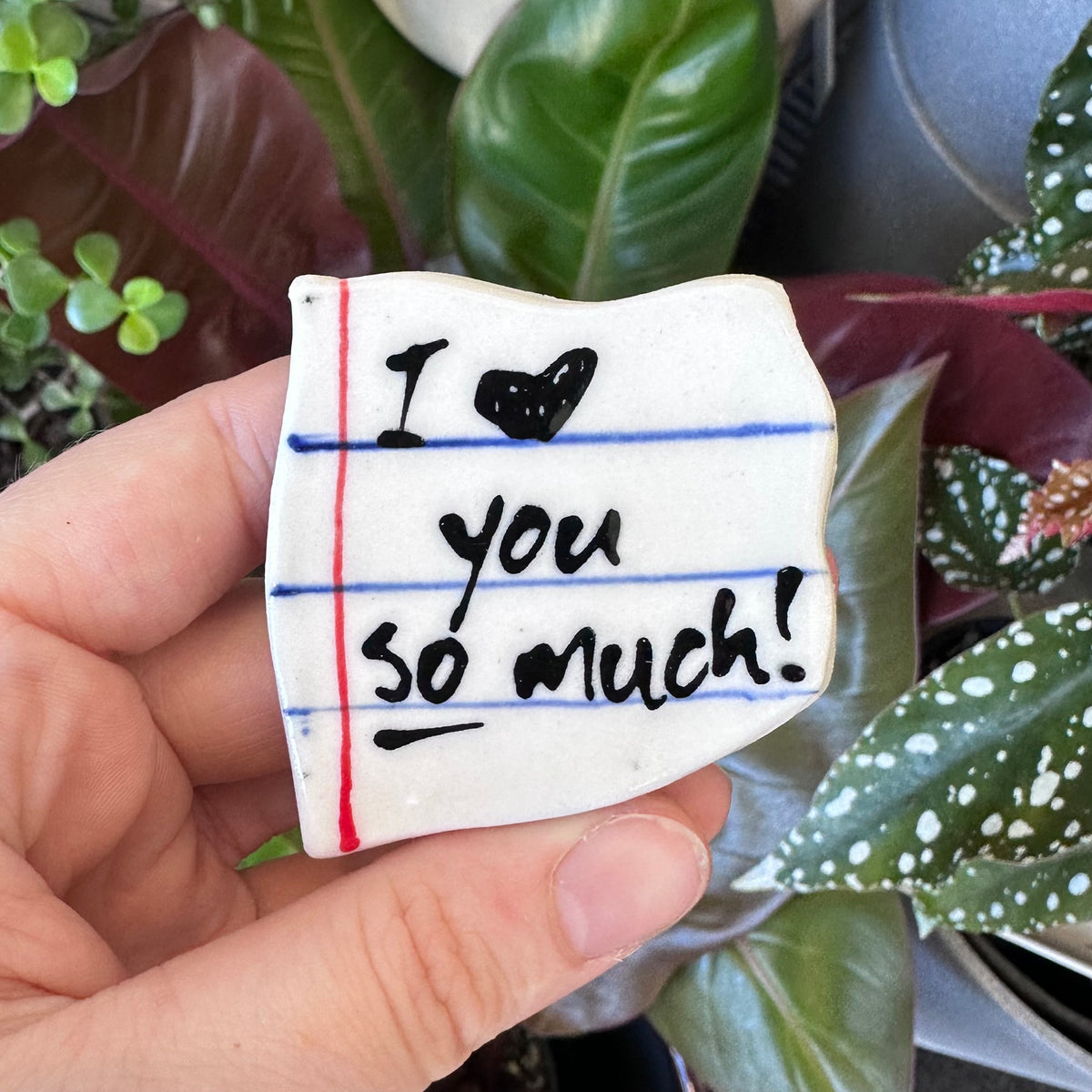 Handmade Love Note Magnet