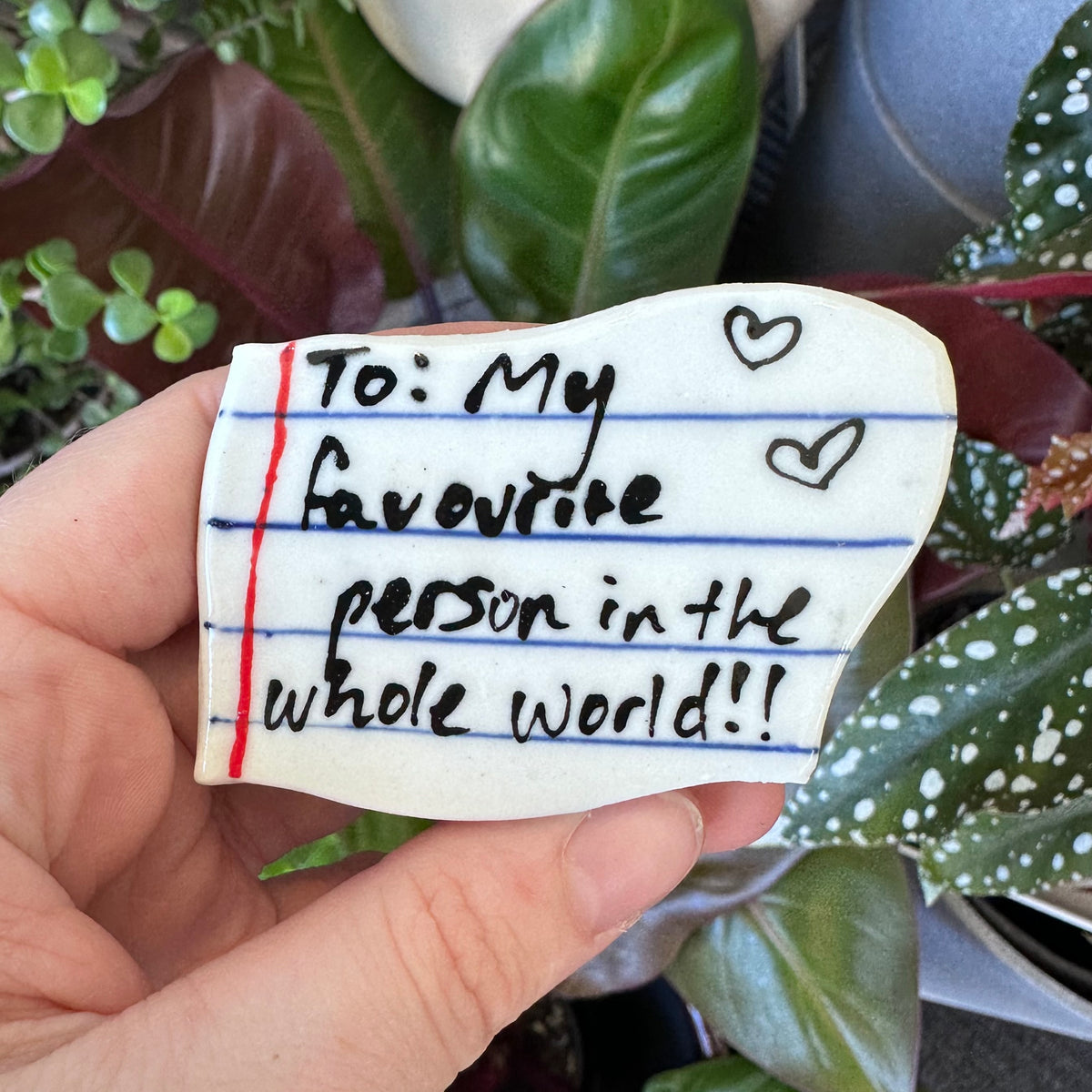 Handmade Love Note Magnet