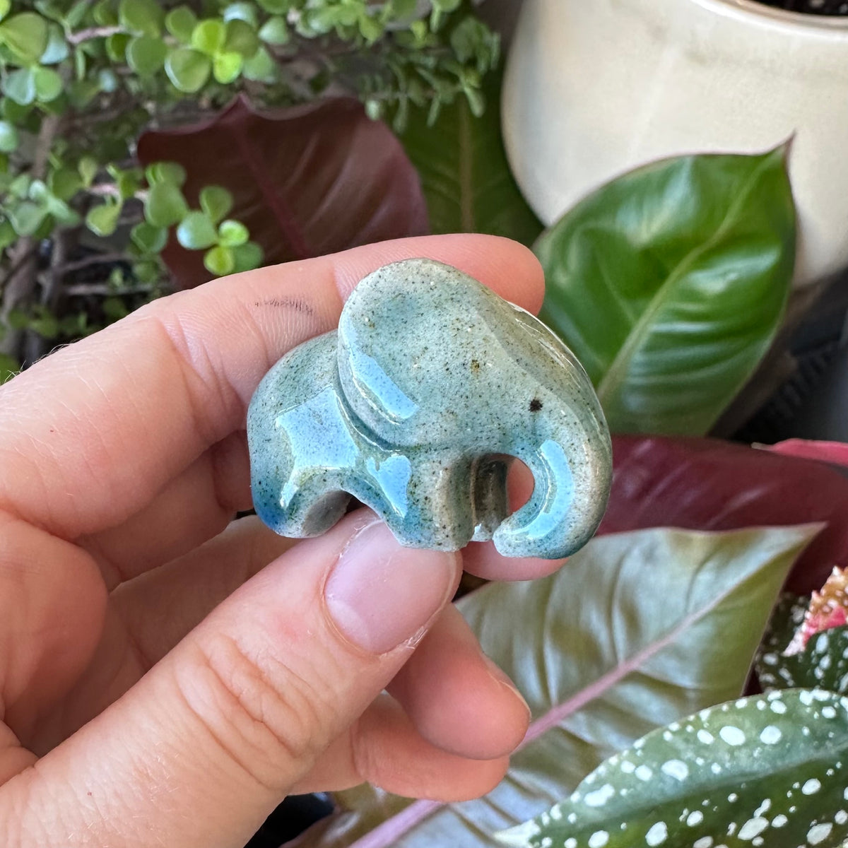 Mini Ceramic Elephant by Ruth Elliot