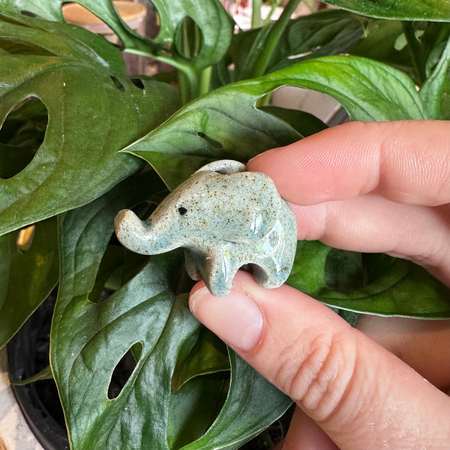 Mini Ceramic Elephant by Ruth Elliot