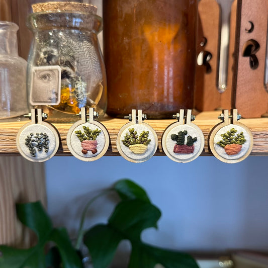 Soulty Stitch Mini Embroidery Hoop Hangers