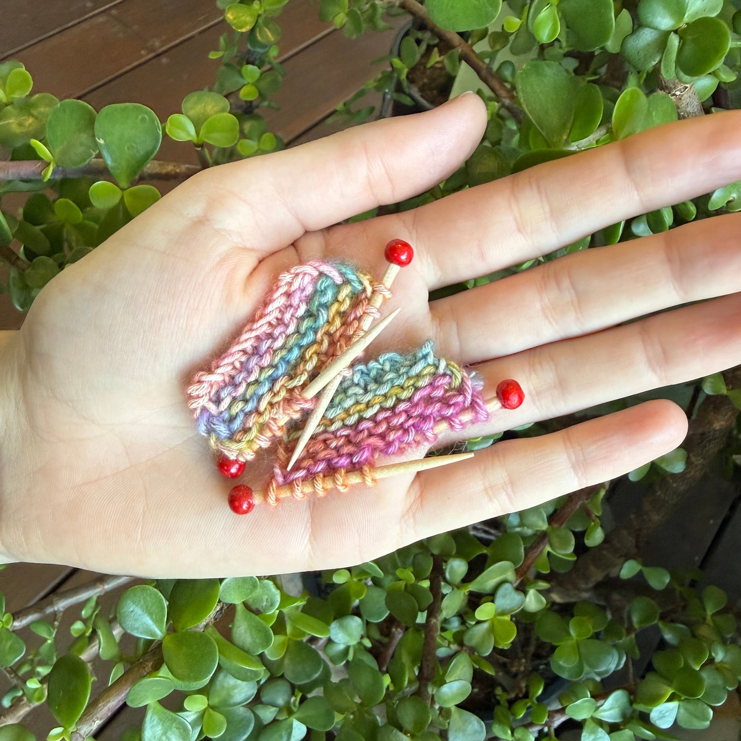 Miniature Knitting - Needles and Knitting